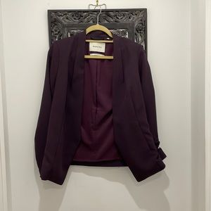Aritzia Plum Suit Blazer